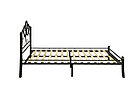 Кровать двуспальная Антея 42.50 (160х200) металл черный \ дерево Олмеко, фото 4