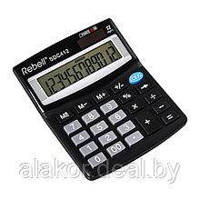 Калькулятор настольный RebellSDC412BX, 12-разрядный, 125 x 100 x 27 мм, черный