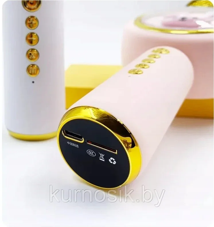 Беспроводной Bluetooth микрофон Кролик, розовый - фото 3 - id-p225263305