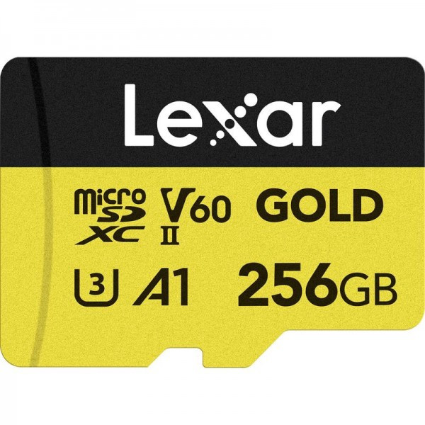 Карта памяти Lexar Professional Gold microSDXC 256Gb UHS-II U3 V60 280MB/s (R) 180MB/s (W) - фото 1 - id-p225253419