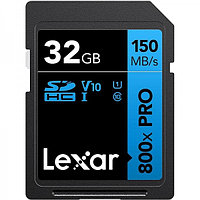 Карта памяти Lexar High-Performance 800x PRO SDHC 32Gb UHS-I U1 V10 150MB/s (R)