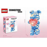 Конструктор 3д Bearbrick Медведь c подсветкой, 68461, Кавс