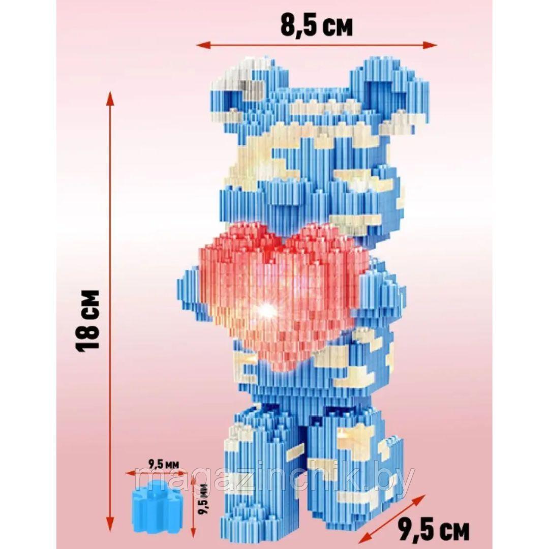 Конструктор 3д Bearbrick Медведь c подсветкой, 68461, Кавс - фото 2 - id-p225264036