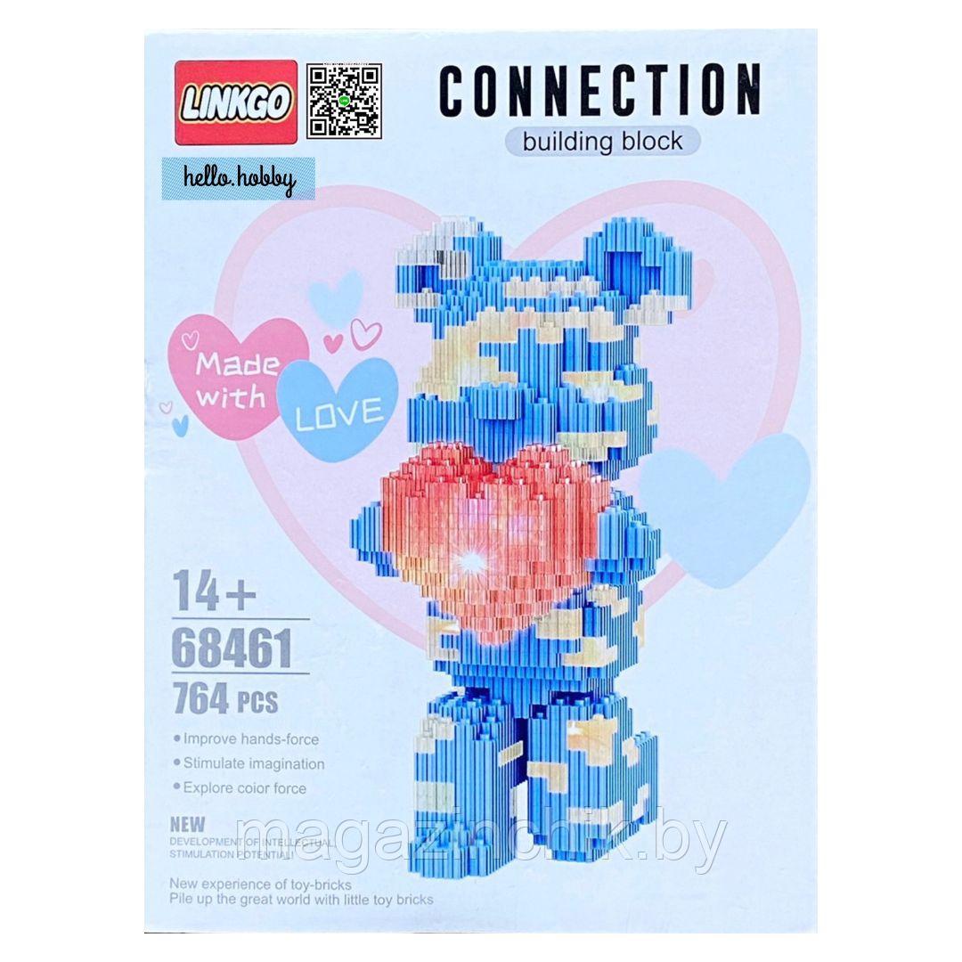 Конструктор 3д Bearbrick Медведь c подсветкой, 68461, Кавс - фото 4 - id-p225264036