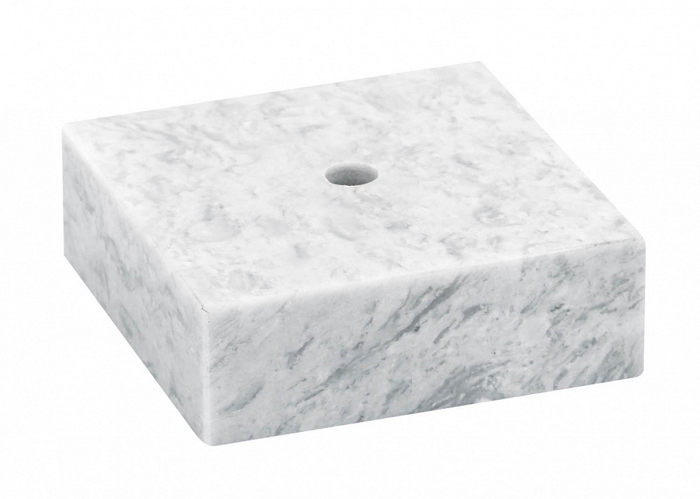 Постамент для фигурок мраморный белый, 6×2 (65х65х20мм)