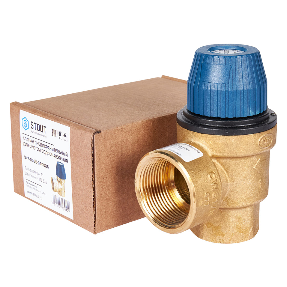 STOUT клапан предохранительный для систем водоснабжения 10-1 - фото 3 - id-p225264669