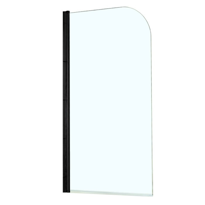 Шторка для ванны Azario MERRIT 800х1400 мм, прозрачное стекло 5 мм, цвет профиля черный - фото 1 - id-p225265376