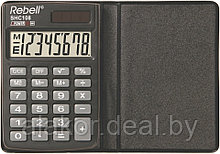 Калькулятор карманный Rebell SHC108 , 8-разрядный, 88 x 59 x 10  мм, черный