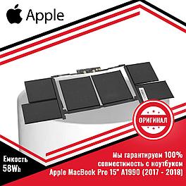 Аккумулятор (батарея) для ноутбука Apple MacBook Pro 15" A1990 (2017 - 2018) (A1953) 11.4V 58Wh