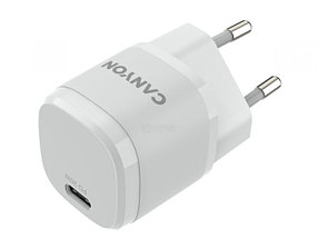 Сетевое зарядное устройство Canyon H-20-05 CNE-CHA20W05, USB Type-C, до 20Вт, Белый