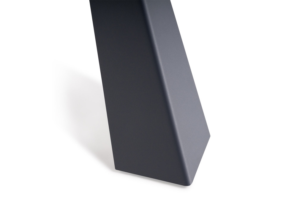 Стеклянный стол Вернер d=1150 серо-коричневый агат / графит - фото 3 - id-p225265793
