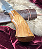 Охотничий нож с деревянной ручкой, с чехлом, фото 7
