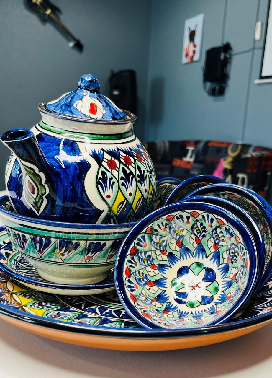 Узбекский чайный сервиз классический на 6 персон - фото 5 - id-p218610692