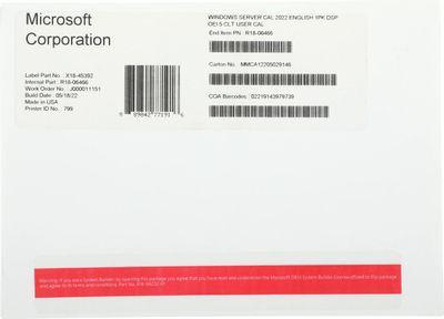 ПО Microsoft Windows Server CAL 2022 English 1pk DSP OEI 5 Clt User CAL (R18-06466) - фото 1 - id-p224789287