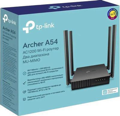 Wi-Fi роутер TP-LINK Archer A54, черный [0150503750] - фото 3 - id-p224101311