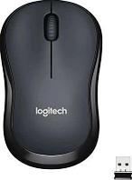 Мышь Logitech Silent M221, оптическая, беспроводная, USB, черный [910-006510/910-004882]