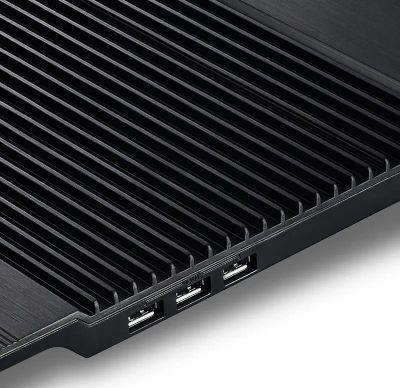 Подставка для ноутбука DeepCool N8, 17", 380х278х55 мм, 3хUSB, вентиляторы 2 х 140 мм, 1244г, черный - фото 3 - id-p224979193