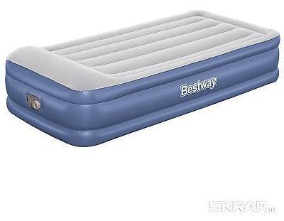 BESTWAY Матрас надувной Queen со встроенным электронасосом 1.91m*97cm*46 67628 - фото 1 - id-p225150963