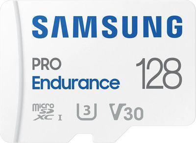 Карта памяти microSDXC UHS-I U3 Samsung PRO Endurance 128 ГБ, 100 МБ/с, Class 10, MB-MJ128KA, 1 шт., - фото 1 - id-p224979378