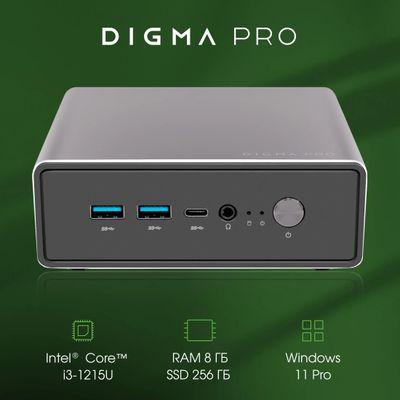 Неттоп DIGMA PRO Minimax U1, Intel Core i3 1215U, DDR4 8ГБ, 256ГБ(SSD), Intel UHD Graphics, CR, Windows 11 - фото 8 - id-p224535346