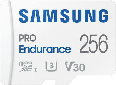 Карта памяти microSDXC UHS-I U3 Samsung PRO Endurance 256 ГБ, 100 МБ/с, Class 10, MB-MJ256KA, 1 шт., - фото 1 - id-p224535575