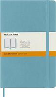 Блокнот Moleskine Classic Soft, 192стр, в линейку, мягкая обложка, голубой [qp616b35]