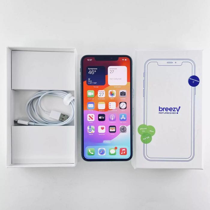 Apple iPhone Xs Max 64 GB Space Gray (Восстановленный) - фото 1 - id-p225193954