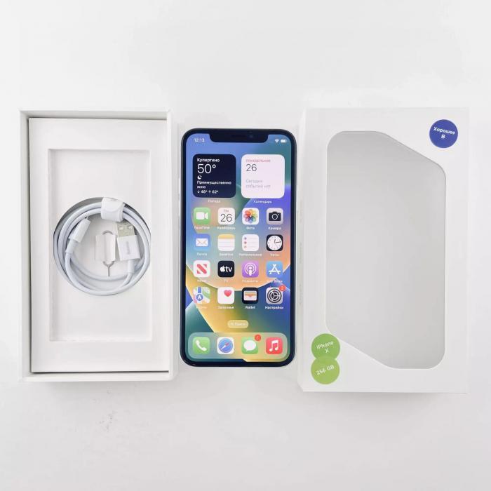 Apple iPhone X 256 GB Silver (Восстановленный) - фото 1 - id-p225193982