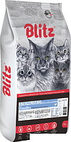 Сухой корм для кошек Blitz Sensitive Turkey Adult Sterilised All Breeds (для стерилизованных с индейкой) 10 кг