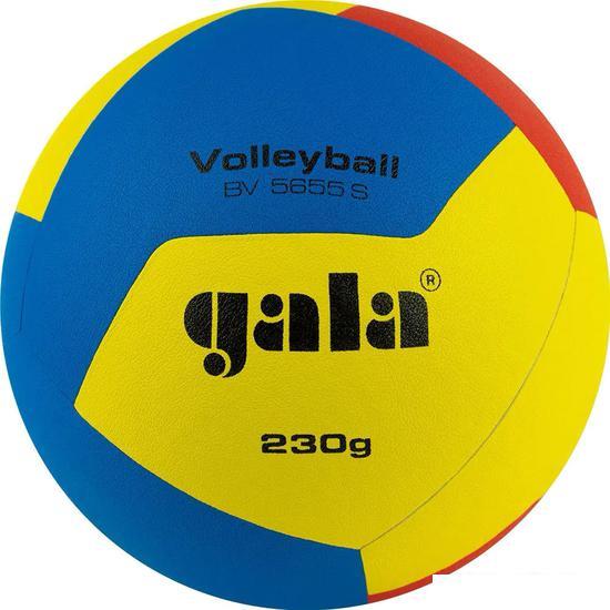 Волейбольный мяч Gala Training 230 12 BV 5655 S (размер 5, синий/желтый/красный) - фото 1 - id-p225218635