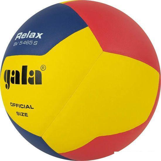 Волейбольный мяч Gala Relax 12 BV 5465 S (размер 5, желтый/синий/красный) - фото 3 - id-p225218640