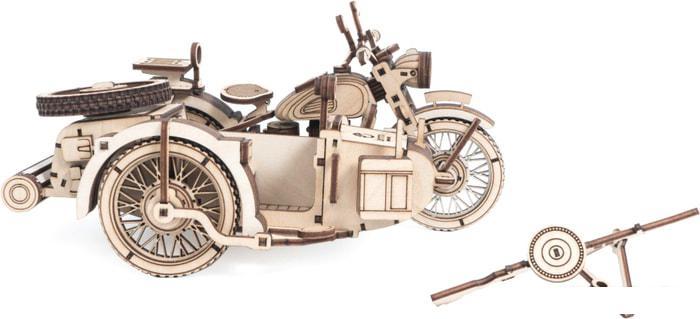 3Д-пазл Lemmo Мотоцикл с коляской УРАН - фото 2 - id-p224842439