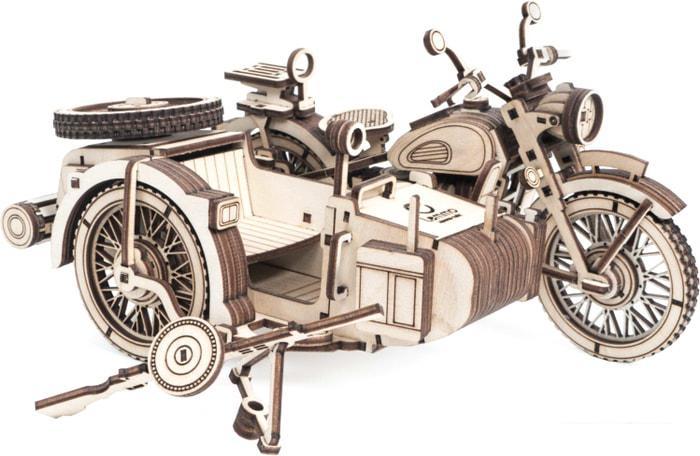 3Д-пазл Lemmo Мотоцикл с коляской УРАН - фото 3 - id-p224842439