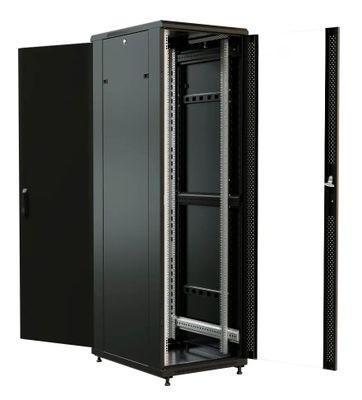 Шкаф серверный WRLINE WR-TT-3761-AS-RAL9004 напольный, стеклянная передняя дверь, 37U, 600x1833x1000 мм - фото 3 - id-p224653082