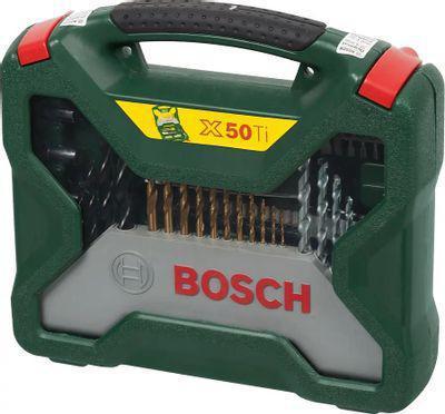 Набор бит и сверл Bosch X-line 50 Titanium, по дереву/металлу/бетону, цилиндрический, 223шт [2607017523] - фото 3 - id-p224788901