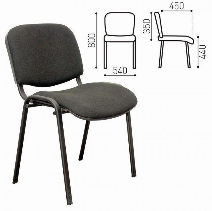 OLSS стул ИЗО цвет В-14 черный, рама черная - фото 1 - id-p225151303