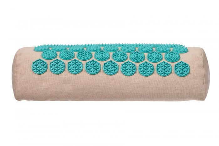 Валик для акупунктурного массажа НИРВАНА® (Acupressure pillow beige / turquoise), Bradex KZ 0688 - фото 4 - id-p225149609