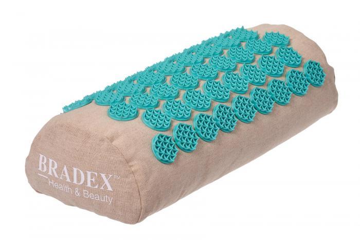 Валик для акупунктурного массажа НИРВАНА® (Acupressure pillow beige / turquoise), Bradex KZ 0688 - фото 5 - id-p225149609