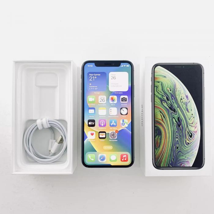 Apple iPhone Xs 64GB Space Gray (5.8-inch, Super Retina HD display, all-screen OLED Multi-Touch display, HDR - фото 1 - id-p225048053