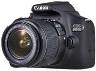 Зеркальный фотоаппарат Canon EOS 2000D kit ( EF-S 18-55mm f/3.5-5.6 IS II), черный