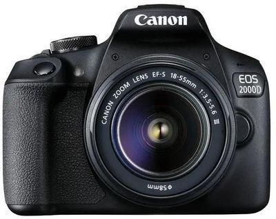 Зеркальный фотоаппарат Canon EOS 2000D kit ( EF-S 18-55mm f/3.5-5.6 III), черный - фото 2 - id-p224789016