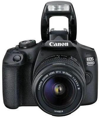 Зеркальный фотоаппарат Canon EOS 2000D kit ( EF-S 18-55mm f/3.5-5.6 III), черный - фото 4 - id-p224789016