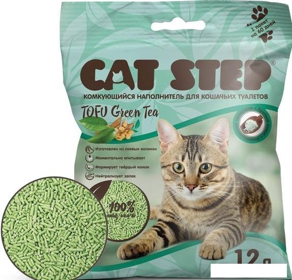 Наполнитель для туалета Cat Step Tofu Green Tea 12 л - фото 1 - id-p225064512