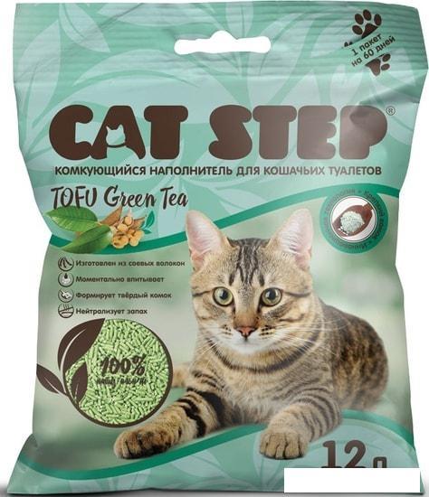 Наполнитель для туалета Cat Step Tofu Green Tea 12 л - фото 2 - id-p225064512
