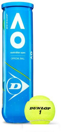 Набор теннисных мячей Dunlop Australian Open (4 шт) - фото 2 - id-p225064547