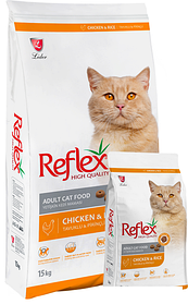 Сухой корм для кошек Reflex Adult Cat Food with Chicken 15 кг