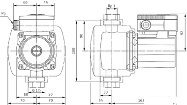 Насос Wilo TOP-Z 25/6 (1~230 V, PN 10, Inox), фото 2