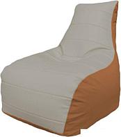 Кресло-мешок Flagman Бумеранг Б1.3-19 (белый/оранжевый)