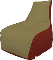 Кресло-мешок Flagman Бумеранг Б1.3-09 (бежевый/красный)