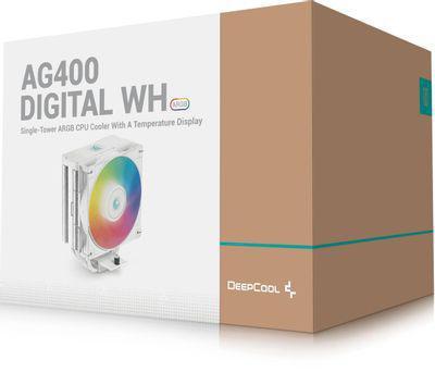Устройство охлаждения(кулер) DeepCool AG400 Digital Wh ARGB, 120мм, Ret - фото 3 - id-p224967670